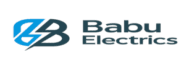 Logo and text of Babu Electrics.